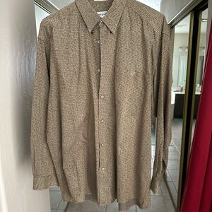Jhane Barnes Japanese Woven Jacquard Shirt — Men’s Large (B132)